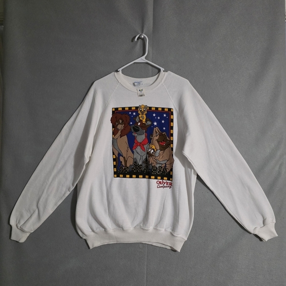 Disney Other - NWT VTG Disney Oliver And Company Crewneck Sweatshirt Made In USA Size XL